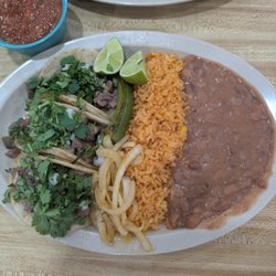 La Placita Taqueria - Lengua taco plate