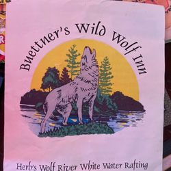 Herb's Wolf River Rafting - Menu from over 20 years ago! Retro Wild Wolf Inn! (You should see these prices!)