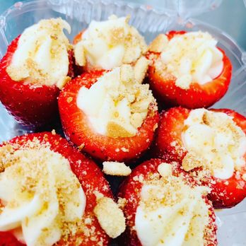 Taste A Piece Bakery - Cream cheese filled strawberries - Coffee & Tea Near Me - Charlotte, North Carolina Taste A Piece Bakery - Cream cheese filled strawberries - Coffee & Tea Near Me - Charlotte, North Carolina