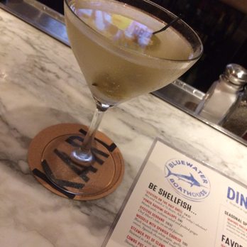 Bluewater Boathouse Seafood Restaurant Coronado - Stoli dirty martini - Seafood Near Me - Coronado, California