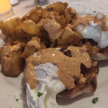 Bourbon Street - Bourbon street style eggs Benedict, topped off with a creamy Jalapeño hollandaise sauce. - Cajun/Creole Near Me - Bayside, New York Bourbon Street - Bourbon street style eggs Benedict, topped off with a creamy Jalapeño hollandaise sauce. - Cajun/Creole Near Me - Bayside, New York