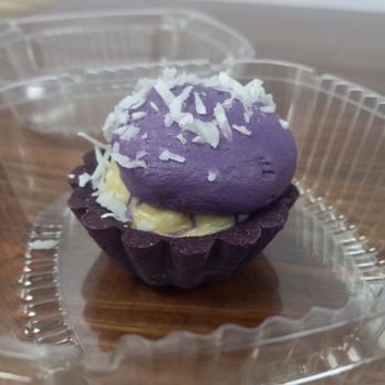Apelu Island Cafe - Ube cream tart (Taro) - Bagels Near Me - Norfolk, Virginia