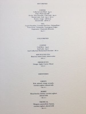 Menu photo 3 Middletown Prahran, VIC Menu photo 3 Middletown Prahran, VIC