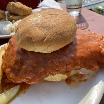Hoak's Restaurant - The size of the Buffalo chicken sandwich!! - Seafood Near Me - Hamburg, New York Hoak's Restaurant - The size of the Buffalo chicken sandwich!! - Seafood Near Me - Hamburg, New York