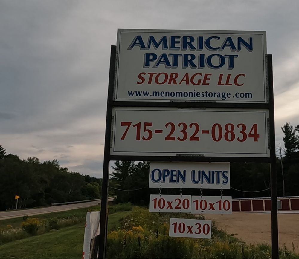 AMERICAN PATRIOT STORAGE Updated September 2024 22 Photos N7485 State Hwy 25, Menomonie