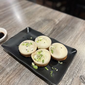 Dumpling House - pan D3. Pan-Fried Vegetable and Meat Buns - Dim Sum Near Me - San Francisco, California