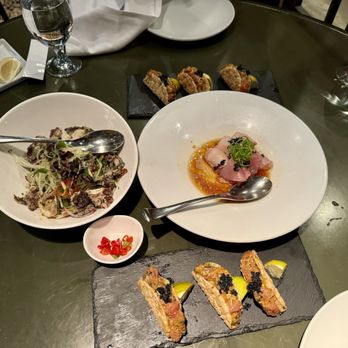 AnQi Bistro - GRILLED OCTOPUS & PAPAYA SALAD TOMBO TUNA TACOS TRUFFLE SASHIMI - Asian Fusion Near Me - Costa Mesa, California AnQi Bistro - GRILLED OCTOPUS & PAPAYA SALAD TOMBO TUNA TACOS TRUFFLE SASHIMI - Asian Fusion Near Me - Costa Mesa, California