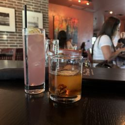 Lavender Martini & Old fashioned