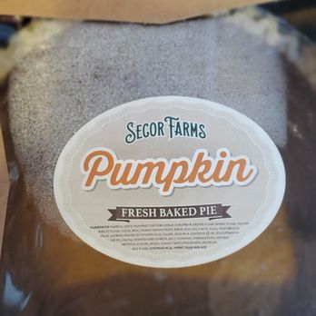 Secor Farms - Pumpkin Pie, from inside one of their chillers. - Fruits & Veggies Near Me - Mahwah, New Jersey Secor Farms - Pumpkin Pie, from inside one of their chillers. - Fruits & Veggies Near Me - Mahwah, New Jersey