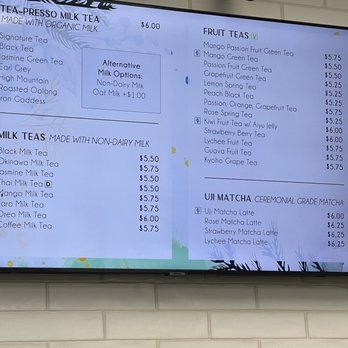 RareTea - Menu - Bubble Tea Near Me - Fresno, California