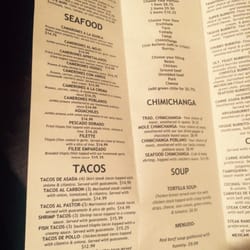 El Agave - Menu