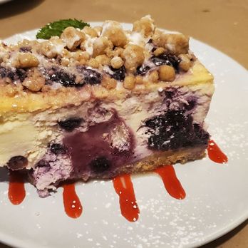 Aqua Terra Bistro - Blueberry cheescake - Southern Near Me - Buford, Georgia Aqua Terra Bistro - Blueberry cheescake - Southern Near Me - Buford, Georgia