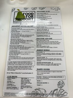 Menu photo 1 Food For Thought Marathon, FL