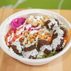 Parsley - Six piece falafel over rice bowl