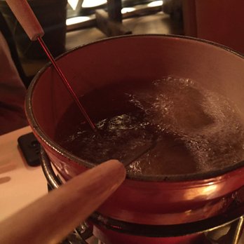 Geja's Cafe - Veggies cooking in oil - Fondue Near Me - Chicago, Illinois