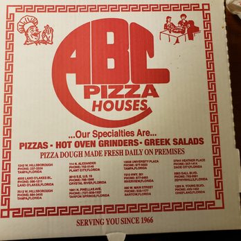 ABC Pizza Restaurant - Multiple locations listed on box. - Pizza Near Me - Chiefland, Florida