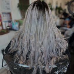 Wisdom Salon and Spa - Platinum Bayalage and Style | Hair by Saria