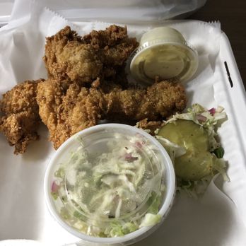 Edley's Bar-B-Que - Catfish dinner with cole slaw and tartar sauce. - Barbeque Near Me - Chattanooga, Tennessee