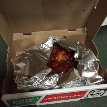 Jet's Pizza - Honey BBQ wings in foil to keep them hot - Pizza Near Me - Louisville, Kentucky
