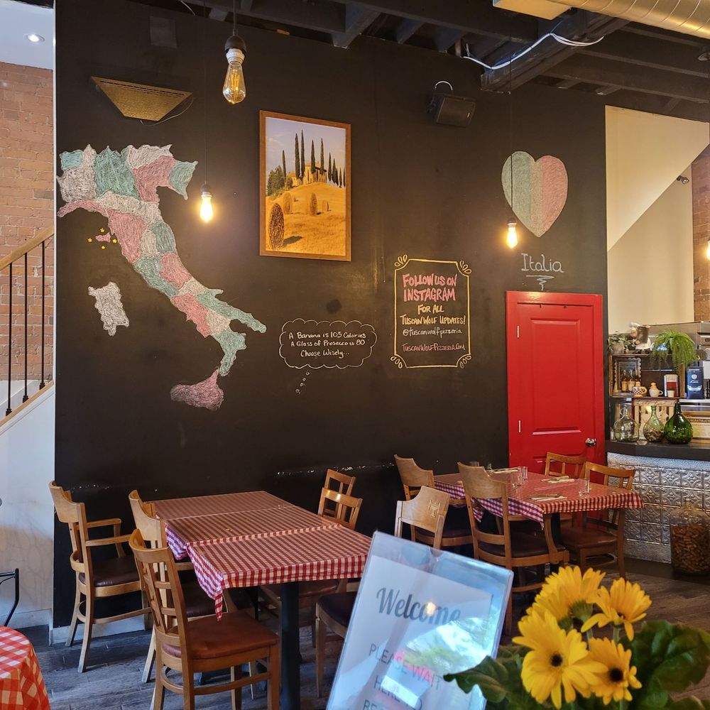 Tuscan Wolf Pizzeria - Very bright, open, cheerful. - Pizza Near Me - Whitby, Ontario