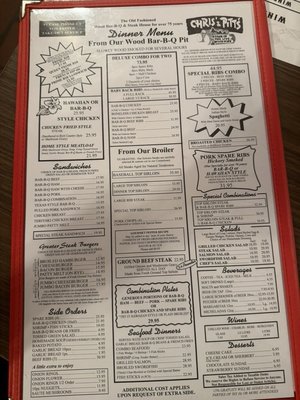 Menu photo 5 Chris' & Pitt's Downey, CA