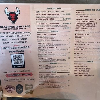 The Corner 10th's BBQ - Menu - Barbeque Near Me - Long Beach, California The Corner 10th's BBQ - Menu - Barbeque Near Me - Long Beach, California