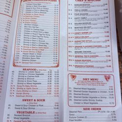 Menu (March 2026)