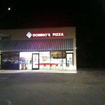 Domino's Pizza - the outside of a restaurant at night - Pizza Near Me - Rincon, Georgia
