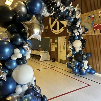 Balloon Boss - "Starry Night" Fixed Arch - Party & Event Planning Near Me Balloon Boss - "Starry Night" Fixed Arch - Party & Event Planning Near Me