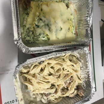 LA Lasagna - Not even full orders.. half empty containers of cold pasta. - Italian Near Me - Northridge, California