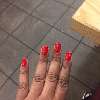 Dreamscape Nails - Much shorter than I like, but the polish and shape look nice. - Nail Salons Near Me - Chicago, Illinois