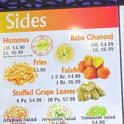 Yummy Saj - Menu *Jan 2024