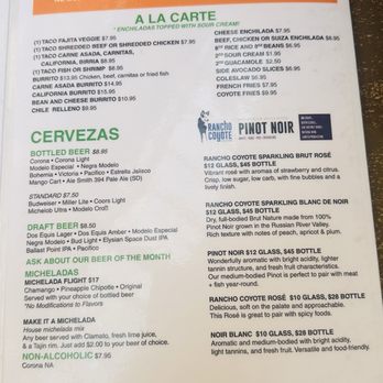Cafe Coyote - Menu - Mexican Near Me - San Diego, California Cafe Coyote - Menu - Mexican Near Me - San Diego, California