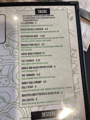 Menu photo 6 McDevitt Taco Supply Denver, CO