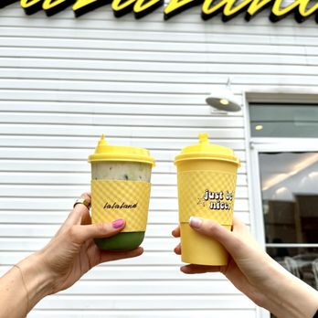 La La Land - Banana cream matcha latte - Coffee & Tea Near Me - Dallas, Texas La La Land - Banana cream matcha latte - Coffee & Tea Near Me - Dallas, Texas