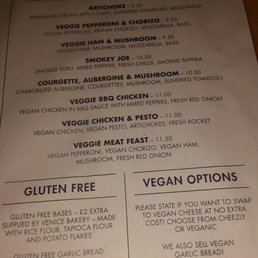 Lots of veggie and vegan options.