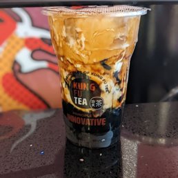 Herbal jelly 'wow' tea with boba Herbal jelly 'wow' tea with boba