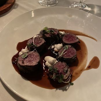 Elliott's Steakhouse - Venison tenderloin rare - Steakhouses Near Me - Chandler, Arizona Elliott's Steakhouse - Venison tenderloin rare - Steakhouses Near Me - Chandler, Arizona