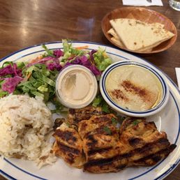 CHICKEN SOUVLAKI PLATE