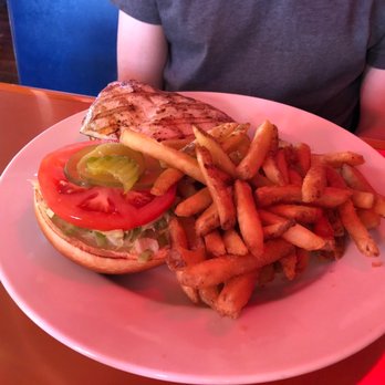 The Red Bar - Grouper sandwich and fries - Bars Near Me - Santa Rosa Beach, Florida The Red Bar - Grouper sandwich and fries - Bars Near Me - Santa Rosa Beach, Florida