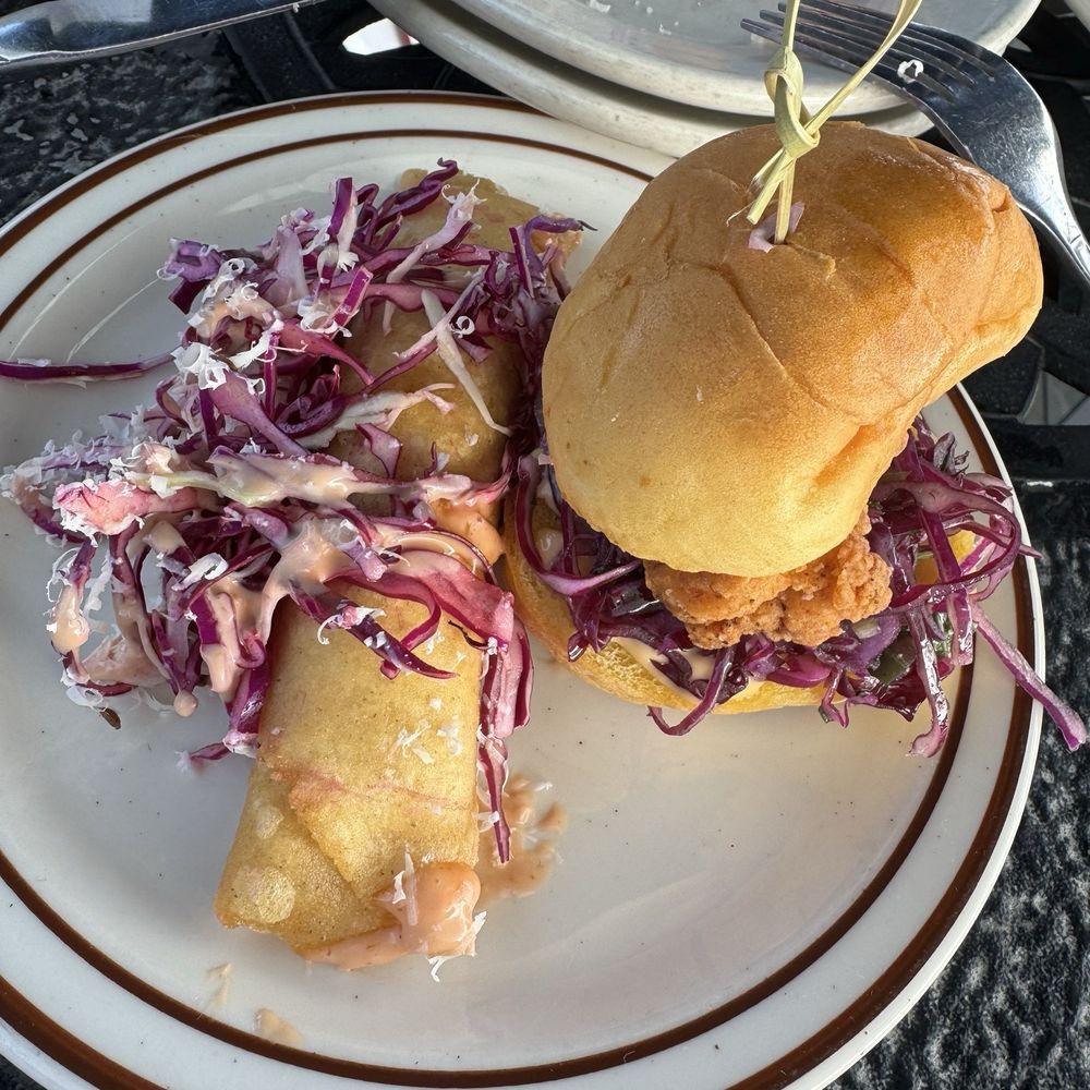 Azotea - Me and my friend split two appetizers Taquitos and two sliders (1 each) - Wine Bars Near Me - Livermore, California Azotea - Me and my friend split two appetizers Taquitos and two sliders (1 each) - Wine Bars Near Me - Livermore, California
