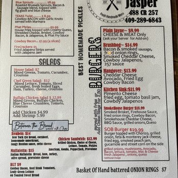 Cafe 257 - Menu - Pizza Near Me - Jasper, Texas Cafe 257 - Menu - Pizza Near Me - Jasper, Texas