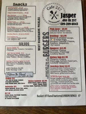 Menu photo 7 Cafe 257 Jasper, TX Menu photo 7 Cafe 257 Jasper, TX