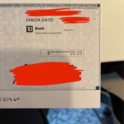 H&R Block - Check with clerical issue. H&R issued incorrect amount after filing claim for Peace Of Mind.