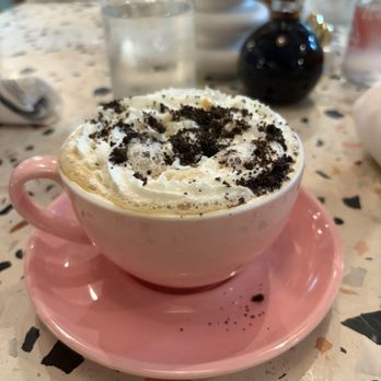 Box St. All Day - Cookies and Cream Latte $8 - Breakfast & Brunch Near Me - San Antonio, Texas