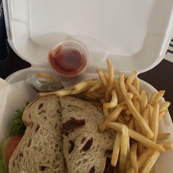 A & R Bakery - Turkey sandwich with fries and a side of a pickle.  [Alex Recommends] - Bakeries Near Me - Blythe, California