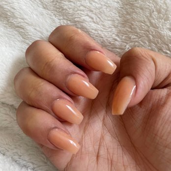 Divine Nails And Lashes - nude coffin acrylic manicure - Nail Salons Near Me - Irvine, California Divine Nails And Lashes - nude coffin acrylic manicure - Nail Salons Near Me - Irvine, California