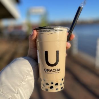 ÜMACHA - Hoji Cha milk tea. THE BEST ONE. - Bubble Tea Near Me - Edgewater, New Jersey ÜMACHA - Hoji Cha milk tea. THE BEST ONE. - Bubble Tea Near Me - Edgewater, New Jersey
