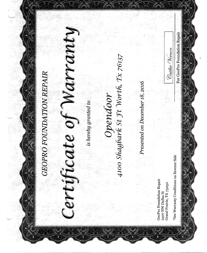 Slide of GeoPro Foundation