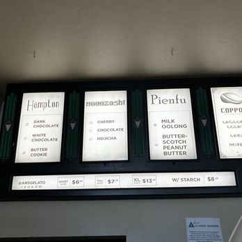 An's Dry Cleaning - Menu - Gelato Near Me - San Diego, California